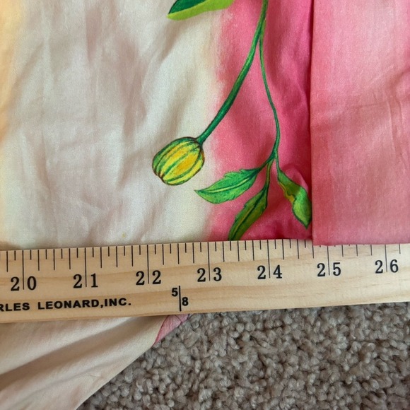 Just Bellina Dress Women's Large 100% Cotton Handcrafted Floral Bright NEW - Picture 10 of 11